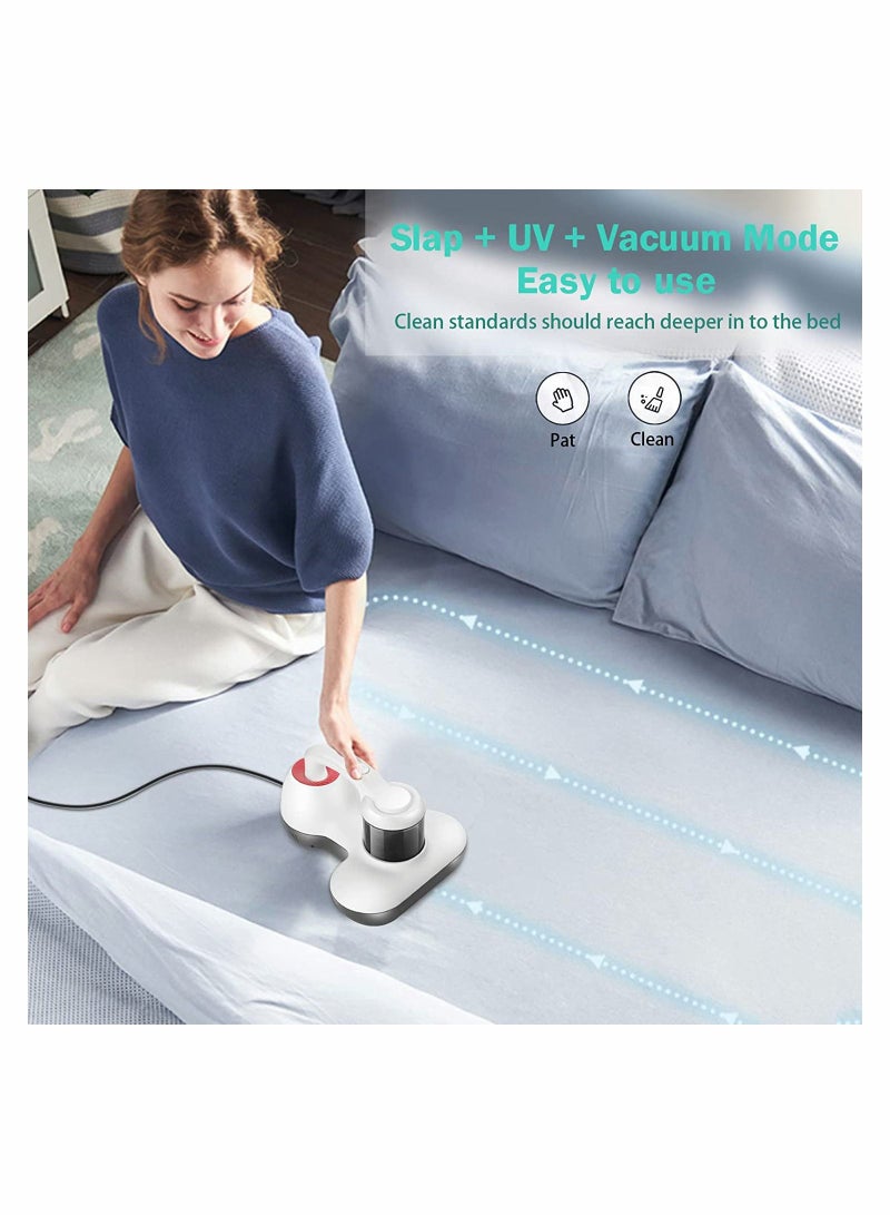 Excefore مكنسة كهربائية للسرير، مكنسة كهربائية للمرتبة بالأشعة فوق البنفسجية، منظف مرتبة عميق محمول باليد مناسب للفراش والأريكة والأسطح القماشية الأخرى - Image 3