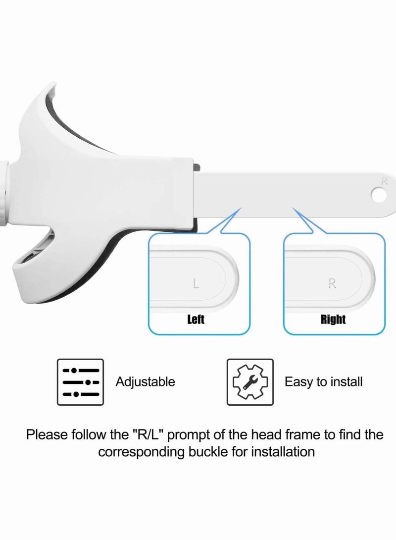 Loquat VR Headband for Oculus Quest 2 Elite with Cushion Replacement Enhances Support and Reduces Head Pressure in VR, Virtual Reality Headset Accessory - Image 2