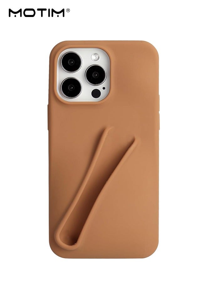 Motim Silicone Phone Case with Lip Holder for iPhone 15 pro max/14pro max(No Lip Gloss), Lip Gloss Adhesive Sleeve for Phone, Lip Gloss Can Be Placed In Phone Case - Image 1