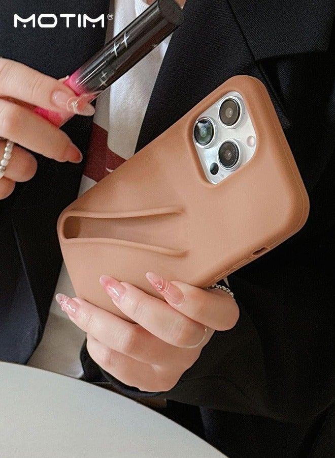 Motim Silicone Phone Case with Lip Holder for iPhone 15 pro max/14pro max(No Lip Gloss), Lip Gloss Adhesive Sleeve for Phone, Lip Gloss Can Be Placed In Phone Case - Image 4