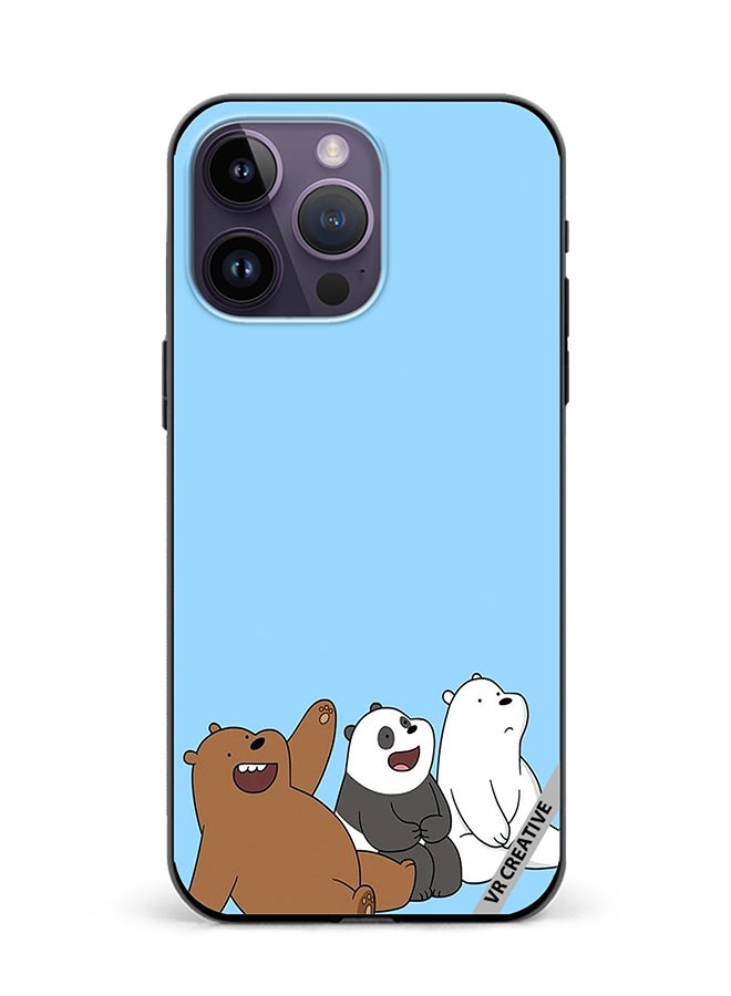 VR CREATIVE Protective Case Cover For Apple iPhone 16 Pro Max 3 Cute Teddy Design Multicolour