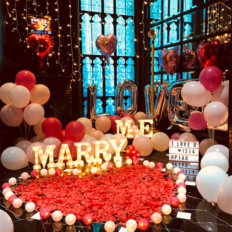 Heart Shape Design LEDs Light Standing Sign with Bulbs Night Lamp Warm White Constant Bright Light Effect 2 * AA Cell Operated IP42 Water Resistance for Birthday Christmas Wedding Home Party Bar - Image 3