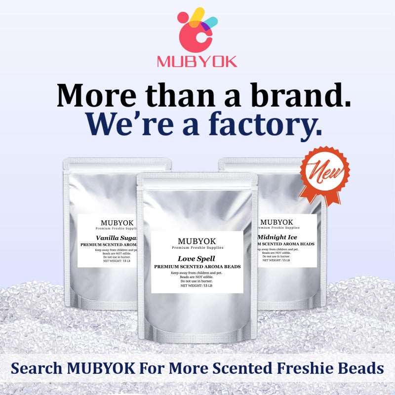 MUBYOK (300 Design Optional) MUBYOK M471 3inch Circles with Holes 6 Cavity Silicone Freshie Mold for Baking Aroma Beads Car Freshie Supplies - Image 2