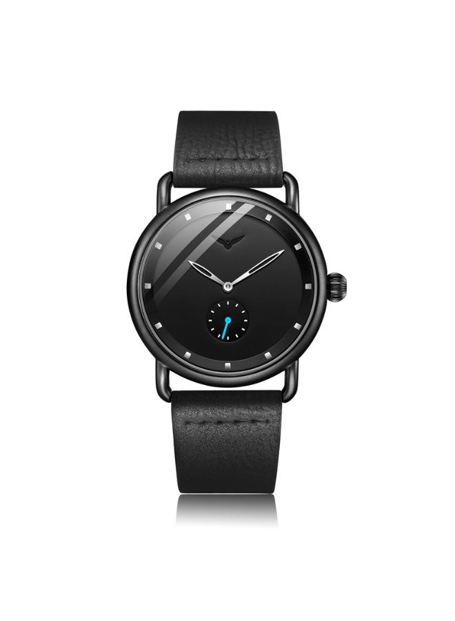 أونولا ساعة كوارتز رجالية بسيطة وأنيقة وعملية بسوار جلدي - Image 1