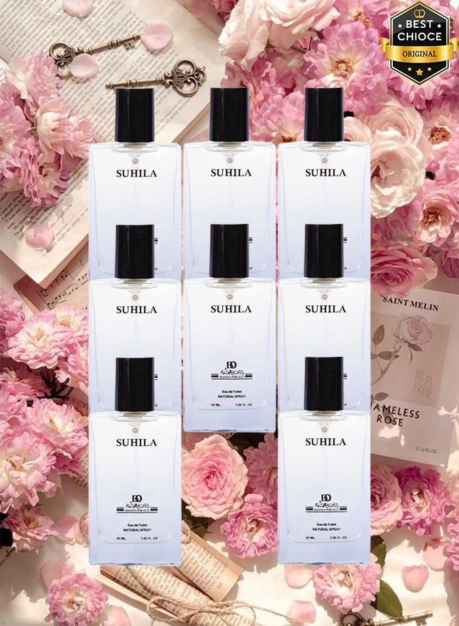 Banafa 8 Pieces Suhila Perfume 40ml EDT - Image 1