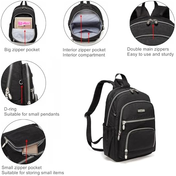 AOTIAN Women Lightweight Mini Durable Leisure Backpacks for Camping Hiking Backpack for Ladies and Girls 9 Litres - Image 5