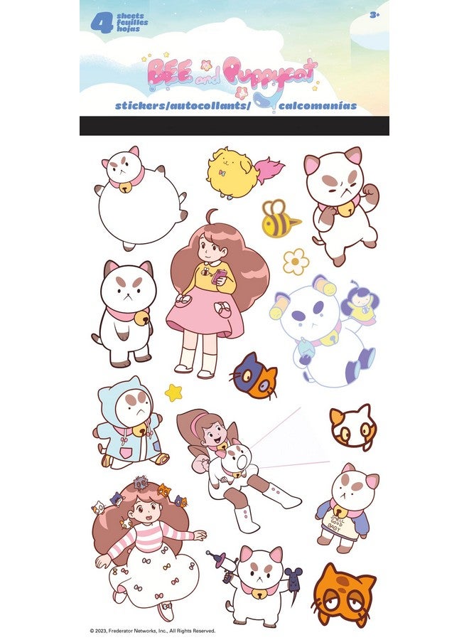Trends International Bee SND Puppycat - Standard 4 Sheet Stickers Standard Stickers - 4 Sheet