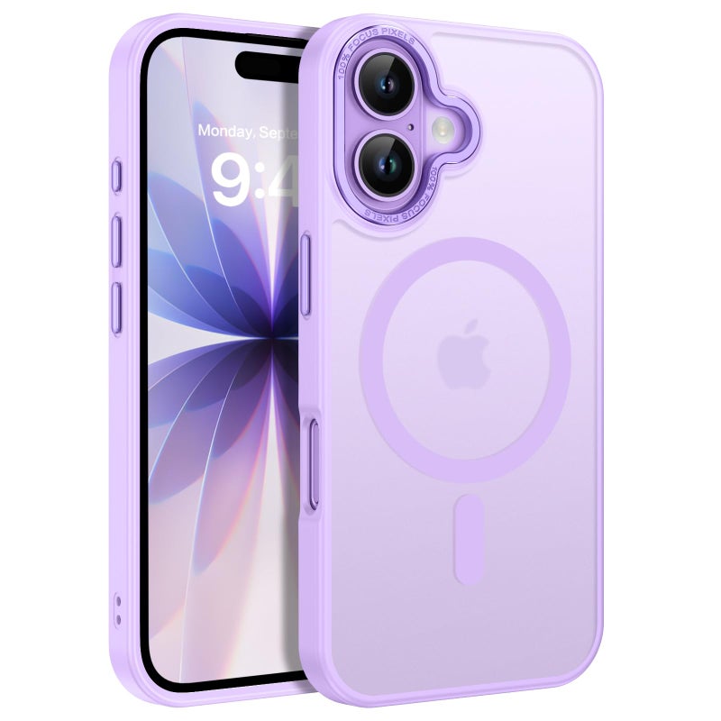 BENTOBEN Magnetic for iPhone 17 Case 6.3" 2025, [Compatible with Magsafe] Slim Cute Matte Translucent Shockproof Drop Protective Bumper Women Men Phone Case Cover for iPhone 17, Lavender - Image 1