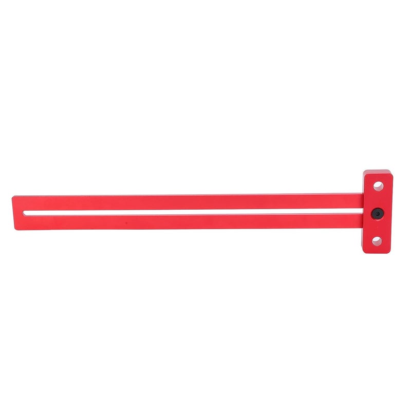 Red Anodized Aluminum Alloy T Ruler 370mm Professional Woodworking Scriber Measurement Tool - Image 2