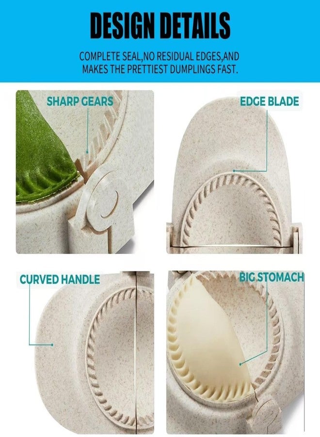 HEHIPLE 3 Sizes Empanada Maker Press, Multiple Size Dumpling Maker Set with Dough Cutter, Dumpling Mold Set for Pierogi, Pastelitos, Calzone, Turnovers, Chinese Dumpling (4.2"/3"/2.6") - Image 5