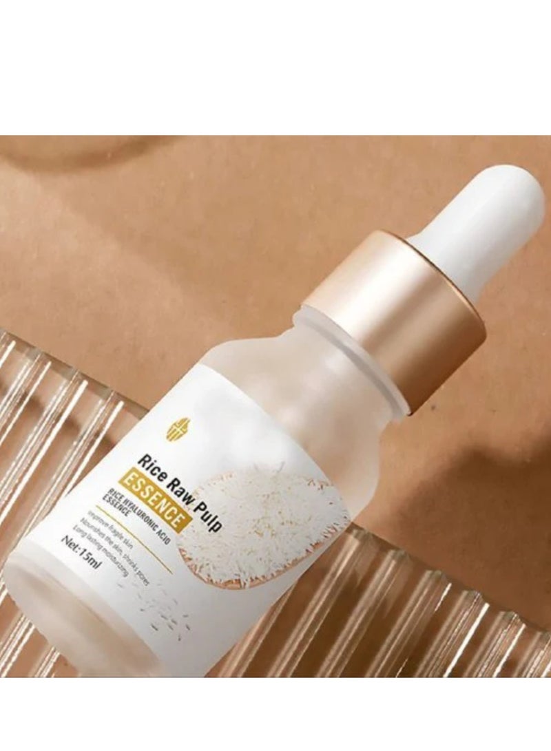بيو أكوا جوهر الأرز الخام لتحسين الخشونة والبهتان وتقليص المسام 15 مل - Image 2