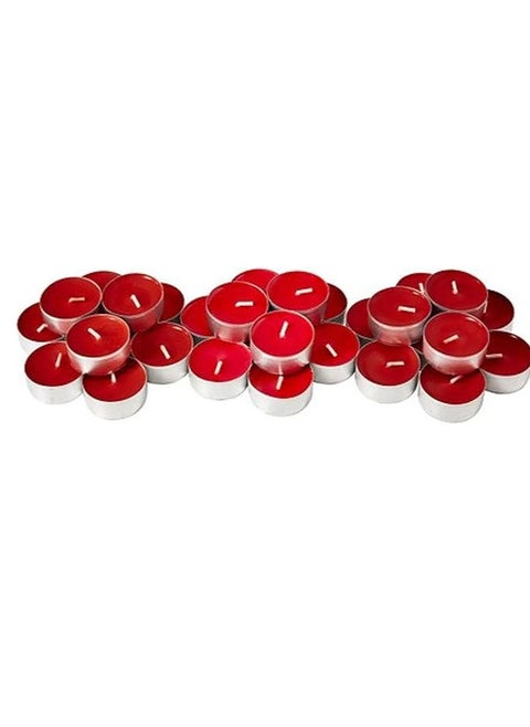 Small Candle With Blueberry Flavor- Red, 30 Pieces