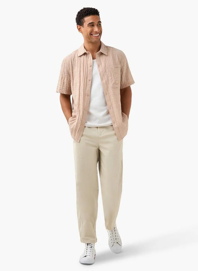 Lee Cooper Lee Cooper Textured Shirt with Front Pocket