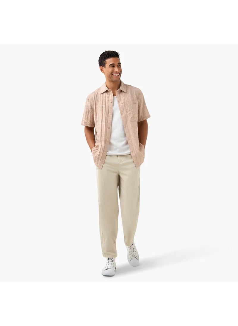 Lee Cooper Lee Cooper Textured Shirt with Front Pocket