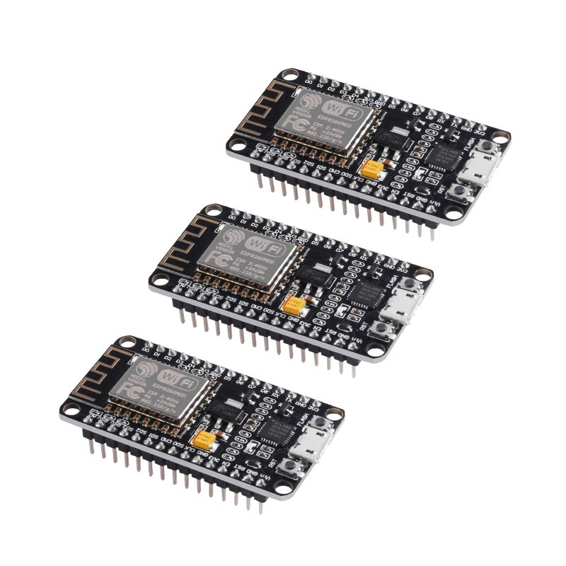MELIFE 3 Pcs ESP8266 NodeMCU, MELIFE CP2102 ESP-12E WiFi Internet Development Board Open Source Serial Wireless Module. - Image 1