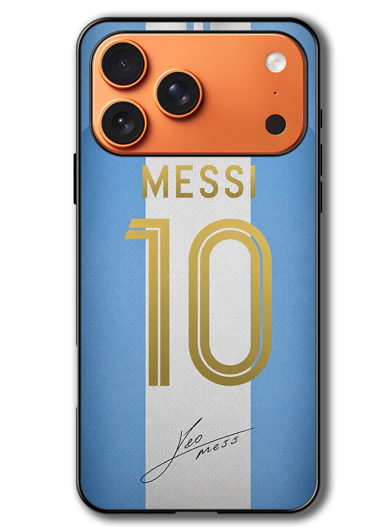 ثيودور جراب متوافق مع هاتف Apple iPhone 17 Pro Max مقاس 6.9 بوصة، غطاء حماية مقاوم للصدمات بتصميم ميسي - Image 1