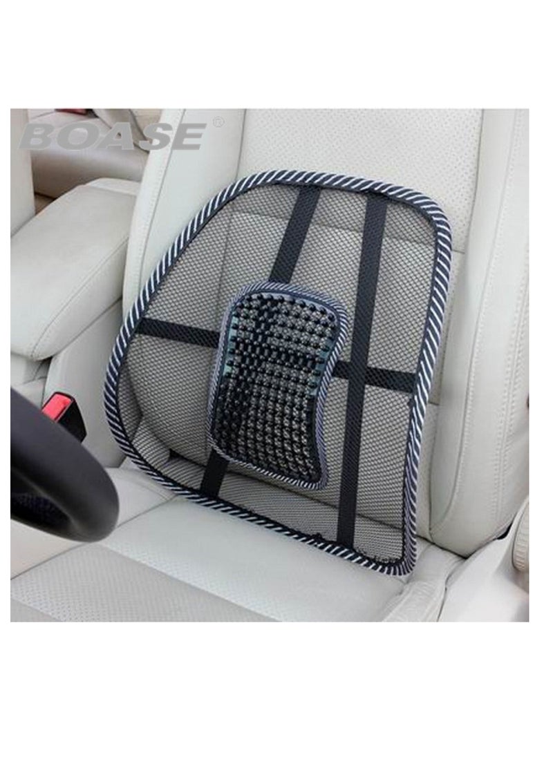 Generic - Backrest medical chair mesh suitable for office, home and in the car practical and comfortable for back protection one piece for Rana Store Black - Image 1