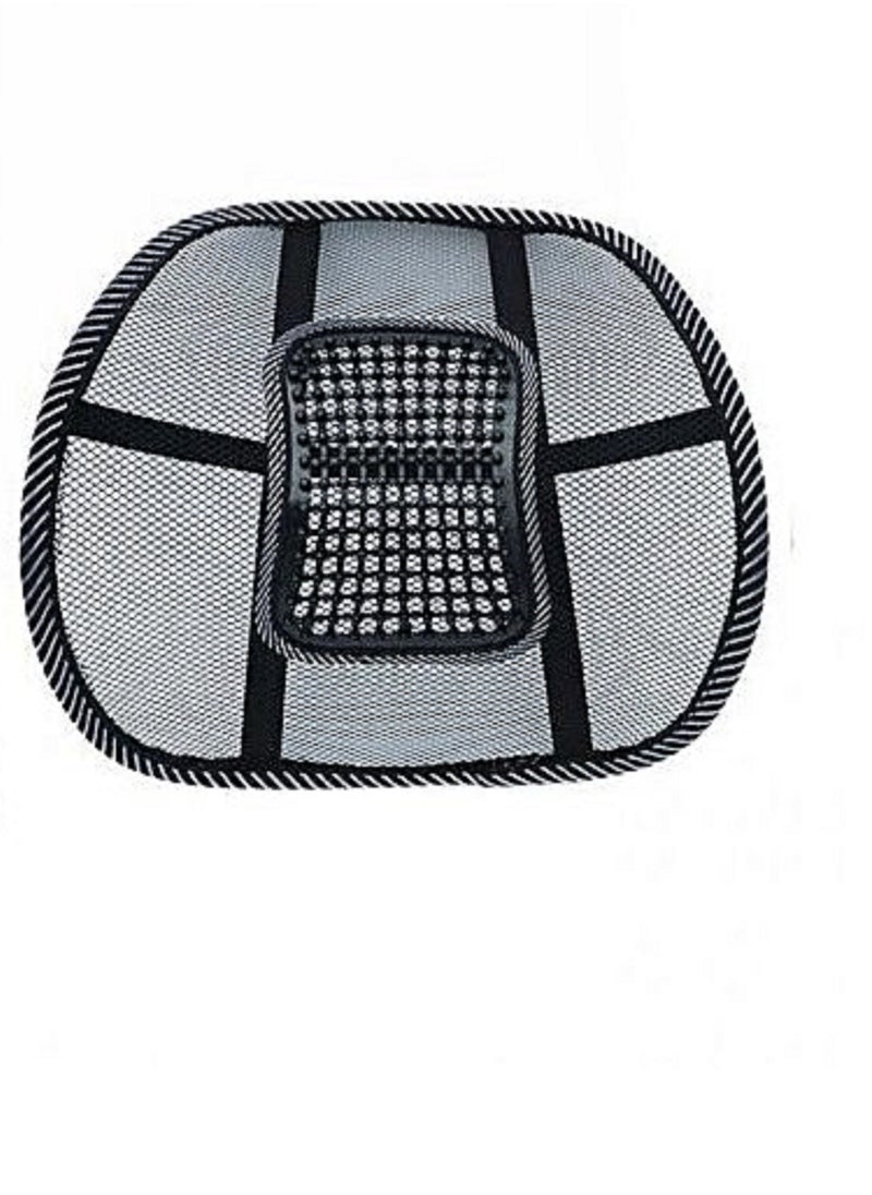 Generic - Backrest medical chair mesh suitable for office, home and in the car practical and comfortable for back protection one piece for Rana Store Black - Image 1