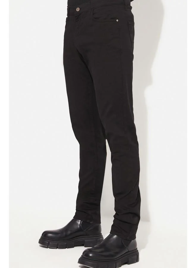 JUNE June Exclusive Men Regular Fit Five Pocket Chino Trouser Black