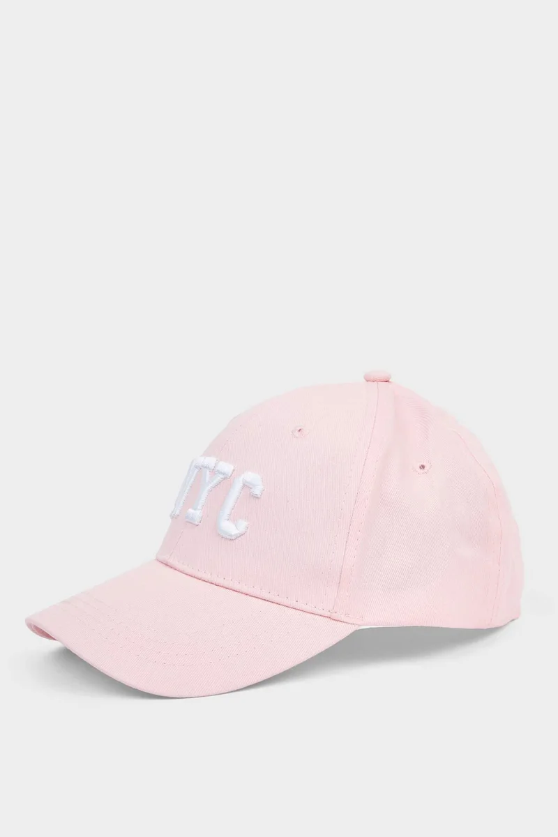 Defacto Woman Embroidered Cotton Cap