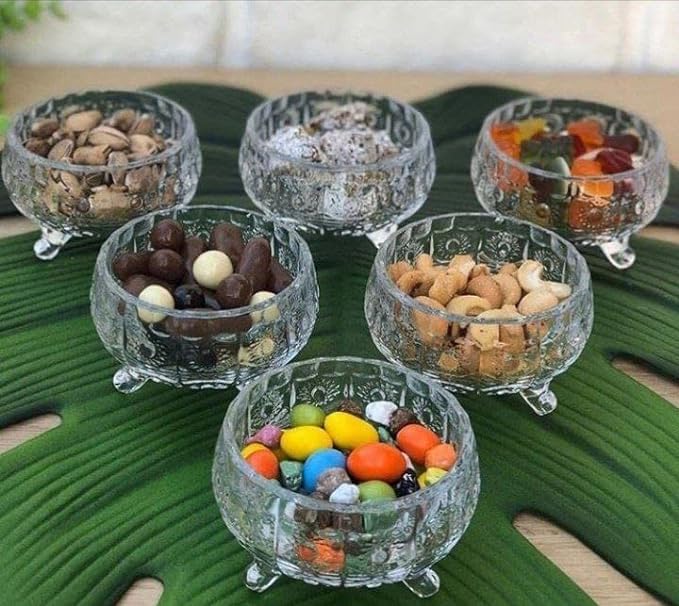 MARTVIA Glass Serving Bowls 3.5 Inch Set of 6 for Kitchen,Salads Bowls, Dipping Bowls, Serving Bowl for Snack, Spices, Dipping, Creams, Salads, Dessert, Rice, Microwave Safe (MTR-BG09) - Image 2