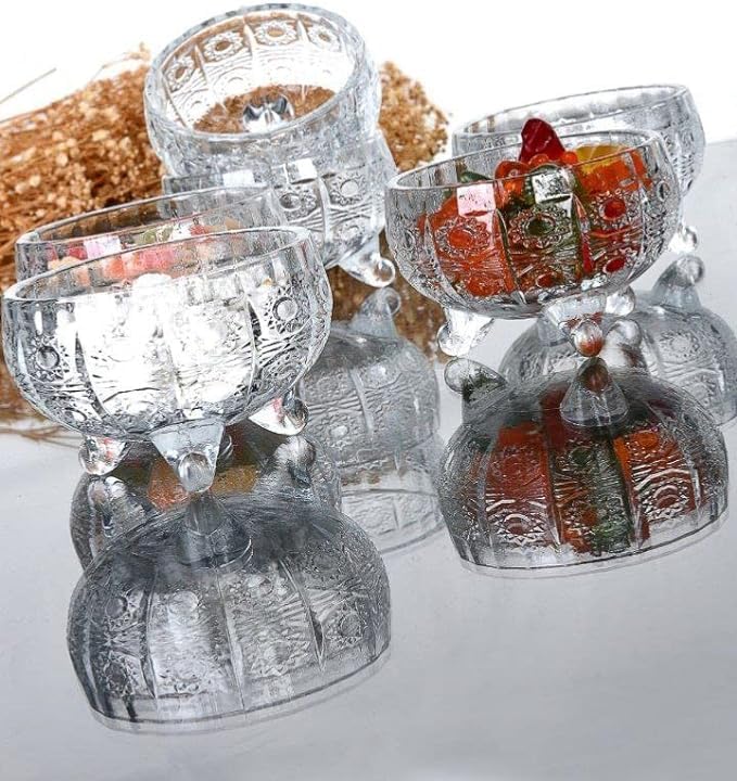 MARTVIA Glass Serving Bowls 3.5 Inch Set of 6 for Kitchen,Salads Bowls, Dipping Bowls, Serving Bowl for Snack, Spices, Dipping, Creams, Salads, Dessert, Rice, Microwave Safe (MTR-BG09) - Image 4