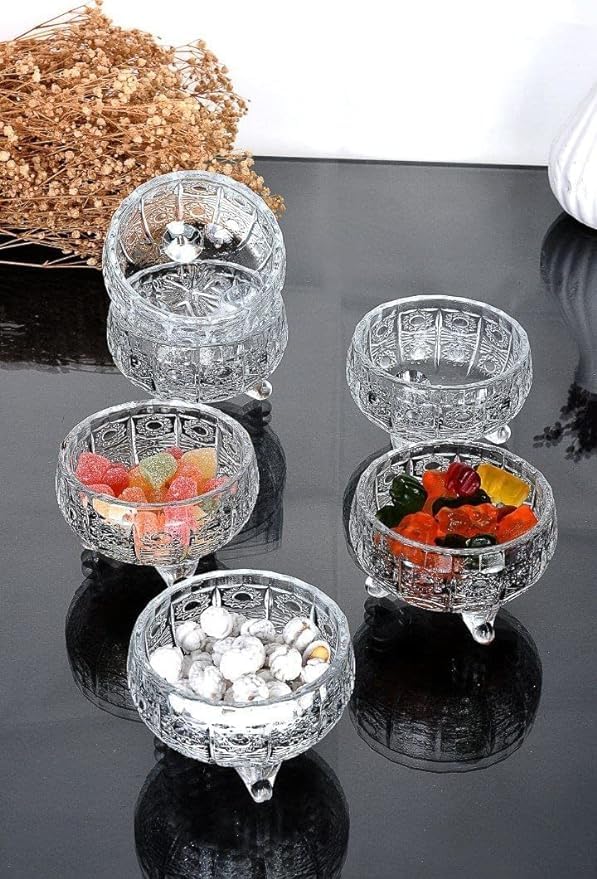 MARTVIA Glass Serving Bowls 3.5 Inch Set of 6 for Kitchen,Salads Bowls, Dipping Bowls, Serving Bowl for Snack, Spices, Dipping, Creams, Salads, Dessert, Rice, Microwave Safe (MTR-BG09) - Image 3