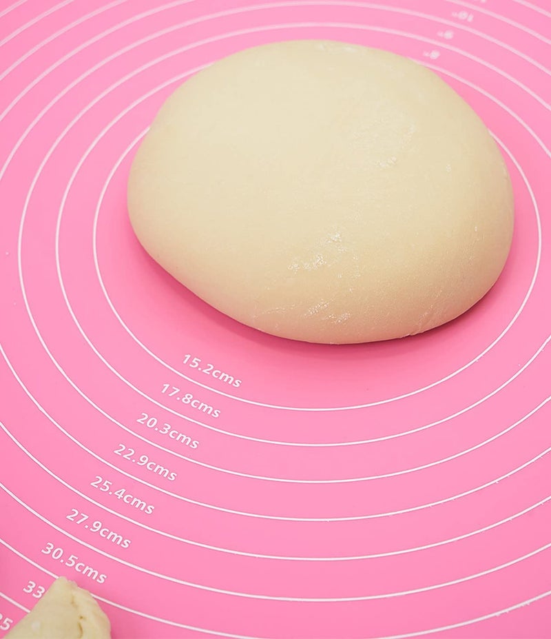 Wolpin Silicone Baking Mat Sheet for Pastry Rolling with Measurements NonStick Fondant Dough Mat Liner Heat Resistance Table Placemat Pad Pastry Board Reusable BPA Free 50 x 40 cm - Image 4