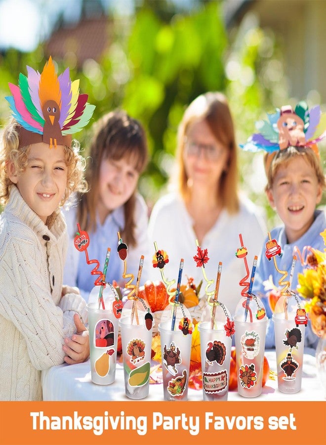 Seenelling 194 Pcs Thanksgiving Classroom Gifts Bulk for Students Kids Fall Party Favors School Stationery Set Thanksgiving Treats Piñata Friendsgiving Harvest Goodie Bag Filler(Mixed Style) - Image 2