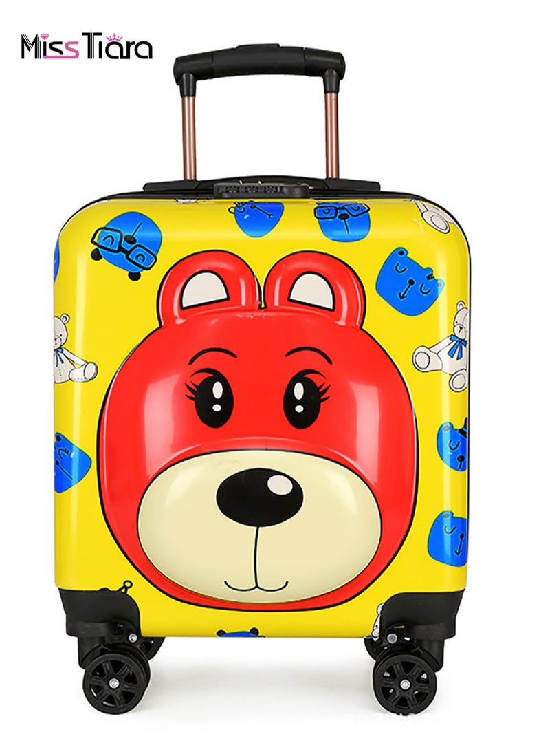 MissTiara Kids Roller Duffle Bag Travel Quiet Spinner Wheel Luggage 18 Inch Travel and School Roller Case  - Image 1