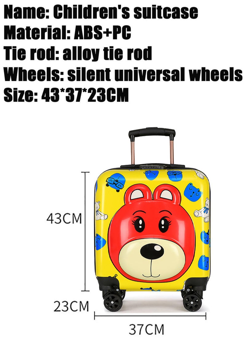 MissTiara Kids Roller Duffle Bag Travel Quiet Spinner Wheel Luggage 18 Inch Travel and School Roller Case  - Image 2