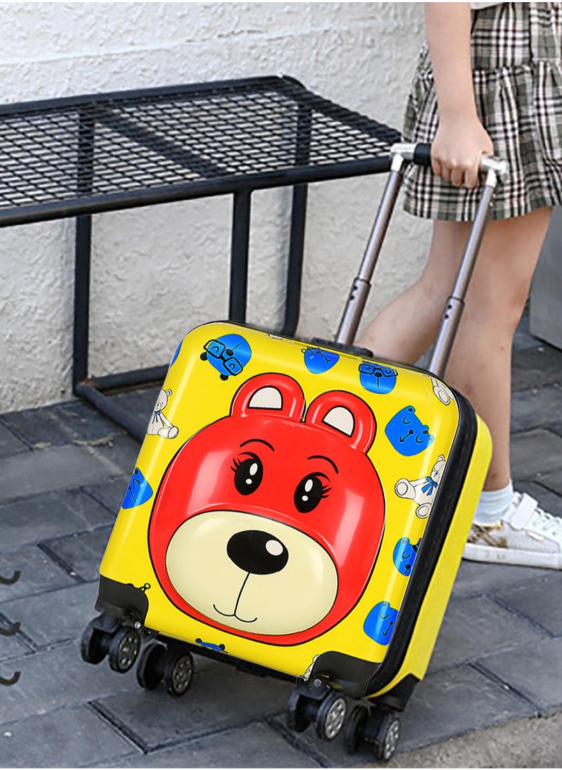 MissTiara Kids Roller Duffle Bag Travel Quiet Spinner Wheel Luggage 18 Inch Travel and School Roller Case  - Image 3