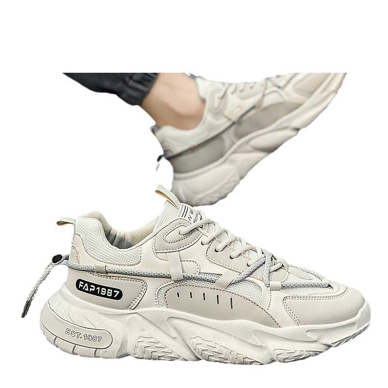 Winter Men's Sneakers, Chinese Street Fashion, Running, Casual, Breathable, Height-Increasing, Chunky Dad Shoes - Image 3