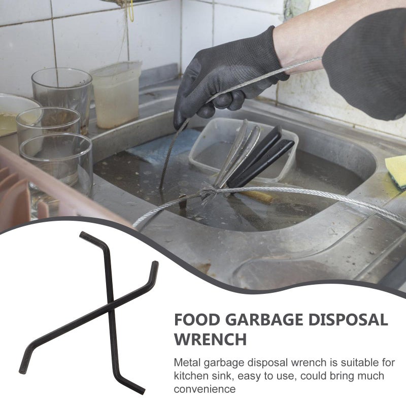2 Pack Metal Sink Garbage Disposal Wrench Set for Unjamming and Maintenance - Image 4