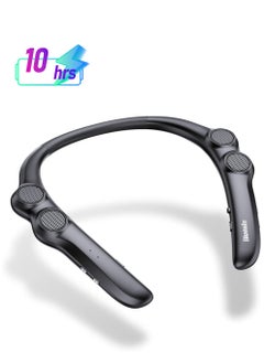 KASTWAVE Portable Neckband Bluetooth Speakers，Portable Bluetooth Speakers Wearable Wireless Speaker  3D Surround Sound Stereo Personal Sport Speaker with Mic for Home and Outdoor (Black)  - Image 1