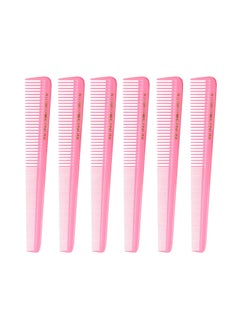 Allegro Combs Allegro Combs 450 Tapered Hair Combs Barber Combs Hair Cutting Combs Womens Combs Mens Combs 6 Units Fresh Pink 7 Inch long 