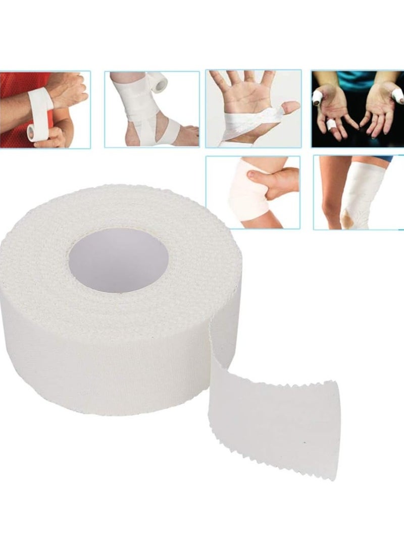 Goolsky White Athletic Sports Tape, Self Adherent Cohesive Wrap Bandages, Easy Tear Zigzag Edge First Aid Tape, Elastic Self Adhesive Tape for Athlete &  Trainers  - Image 3