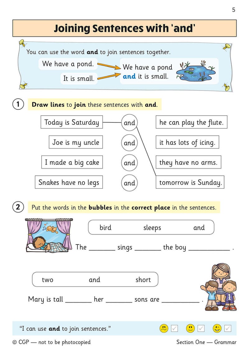 Ks1 English Targeted Question Book Grammar Punctuation And Spelling Year 1 - Image 2