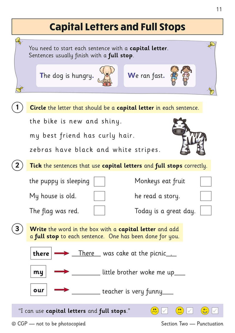 Ks1 English Targeted Question Book Grammar Punctuation And Spelling Year 1 - Image 3