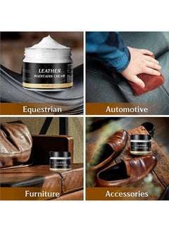 WILLIAM WEIR Leather Maintenance Cream Cleaner Suitable for Leather and Artificial Leather Car Seats Furniture Sofa Clothing Shoes Leather Belts Bag Purse  - Image 3
