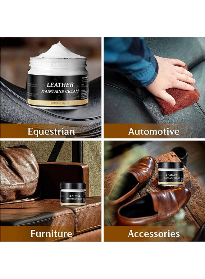 WILLIAM WEIR Leather Maintenance Cream Cleaner Suitable for Leather and Artificial Leather Car Seats Furniture Sofa Clothing Shoes Leather Belts Bag Purse  - Image 3