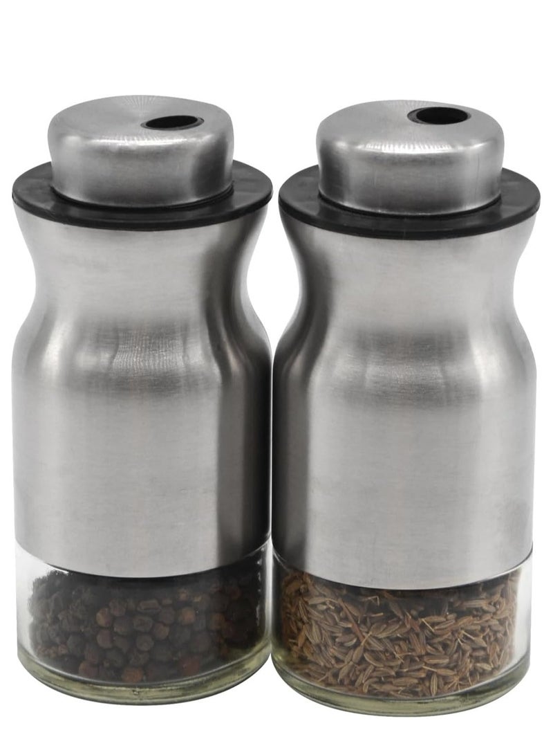 رشاش ملح او فلفل من الفولاذ المقاوم للصدأ برأس متحرك (قطعة واحدة) - Image 1