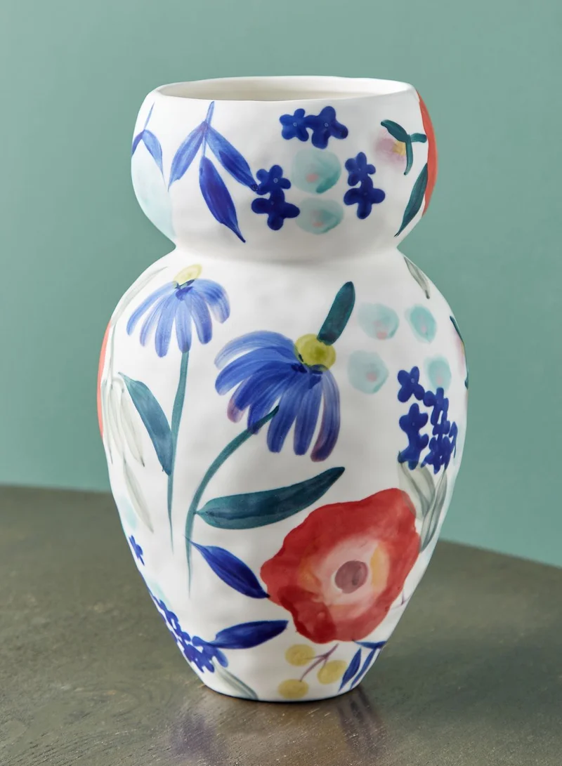 Anthropologie Home Printed Carmo Vase