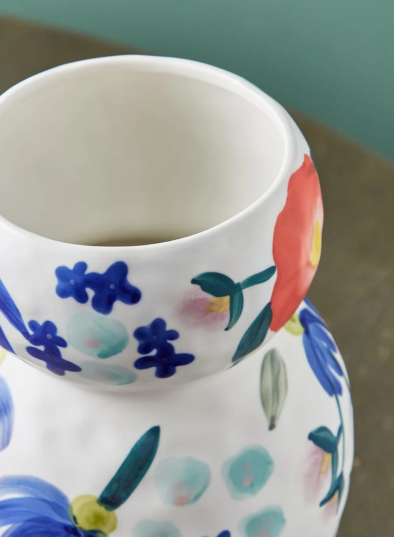 Anthropologie Home Printed Carmo Vase
