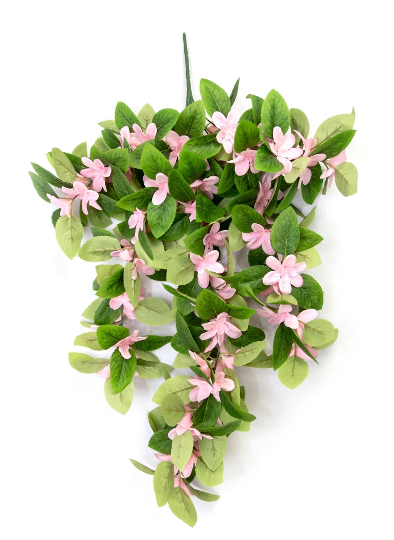 Generic - Artificial Hanging Flowers, 5 Branches, 69 Leaves, 3 Colors, 70 cm, UV Resistant, Fake Plastic, Faux Flower, Fabric Vine for Indoor Outdoor Garden, Porch Eave, Wedding Wall Décor, Party, Home, Garden, Wall Arch, Floral Decoration - Image 1