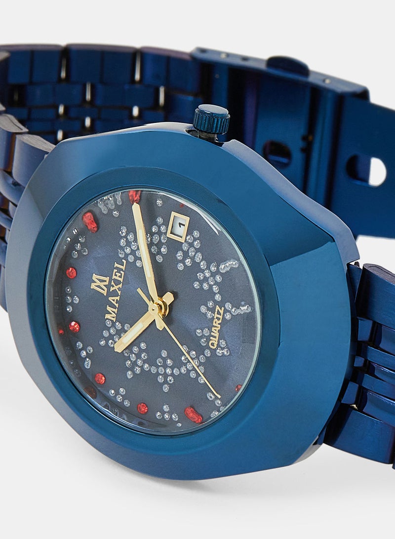 Maxel ساعة يد أنالوج مميزة للرجال من ديستار هيريتاج MX582 - 38 مم - Image 3
