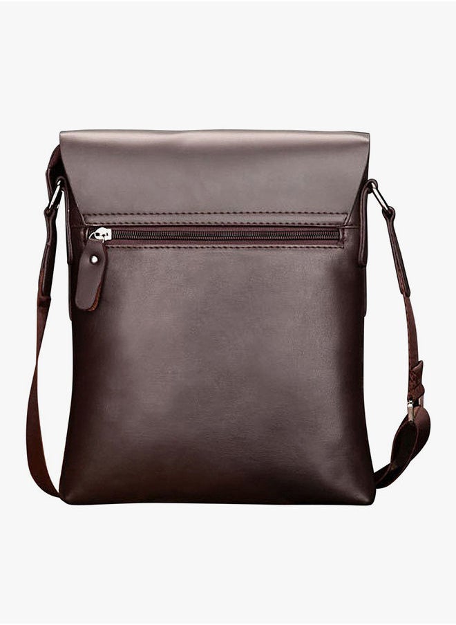 VIDENG POLO - Exclusive Messenger Bag Brown - Image 1