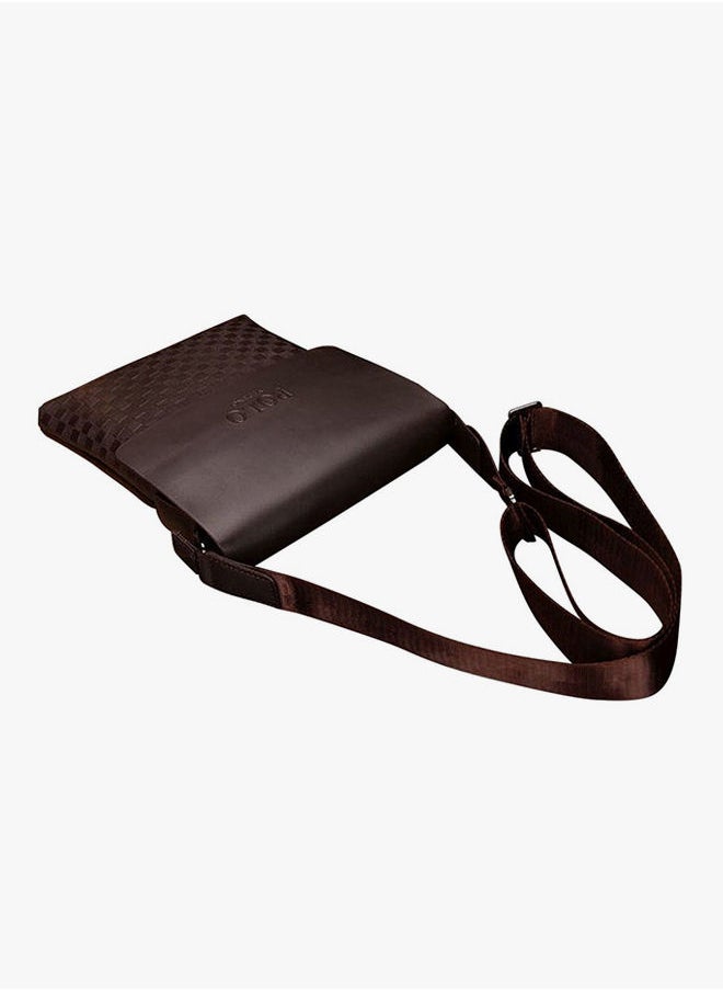 VIDENG POLO - Exclusive Messenger Bag Brown - Image 1