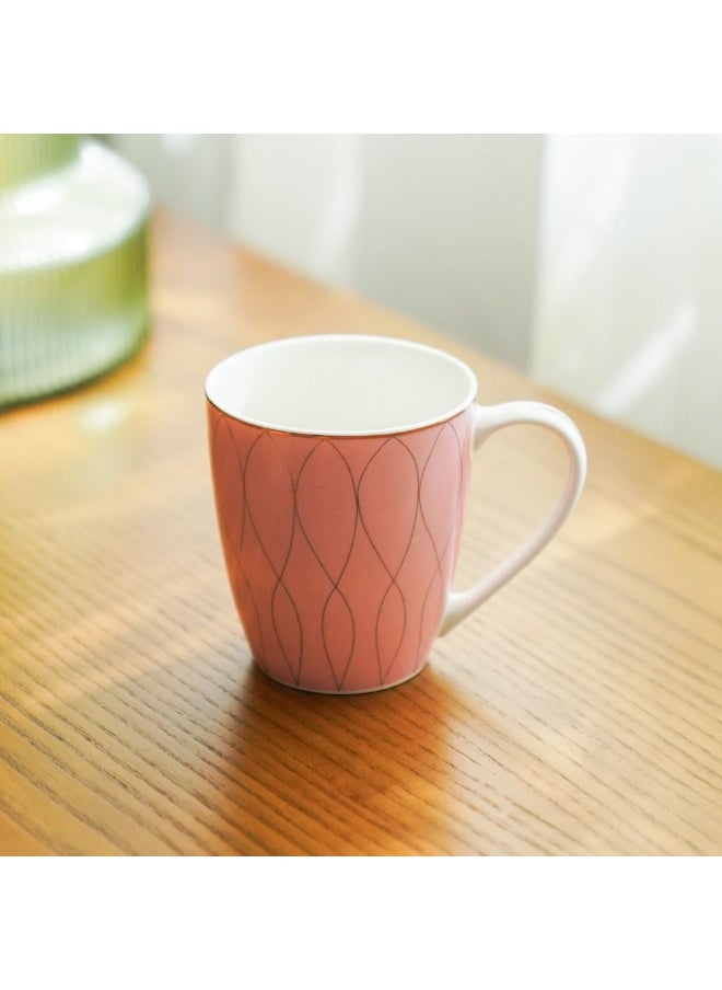 DANUBE HOME Danube Home Eleganza New Bone China Mug 360Ml Elegant Design Durable And Lightweight Perfect For Coffee Tea And Hot Beverages Ideal For Everyday Use Or Special Occasions  - Image 1
