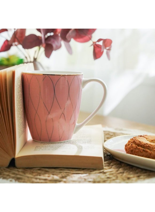 DANUBE HOME Danube Home Eleganza New Bone China Mug 360Ml Elegant Design Durable And Lightweight Perfect For Coffee Tea And Hot Beverages Ideal For Everyday Use Or Special Occasions  - Image 2